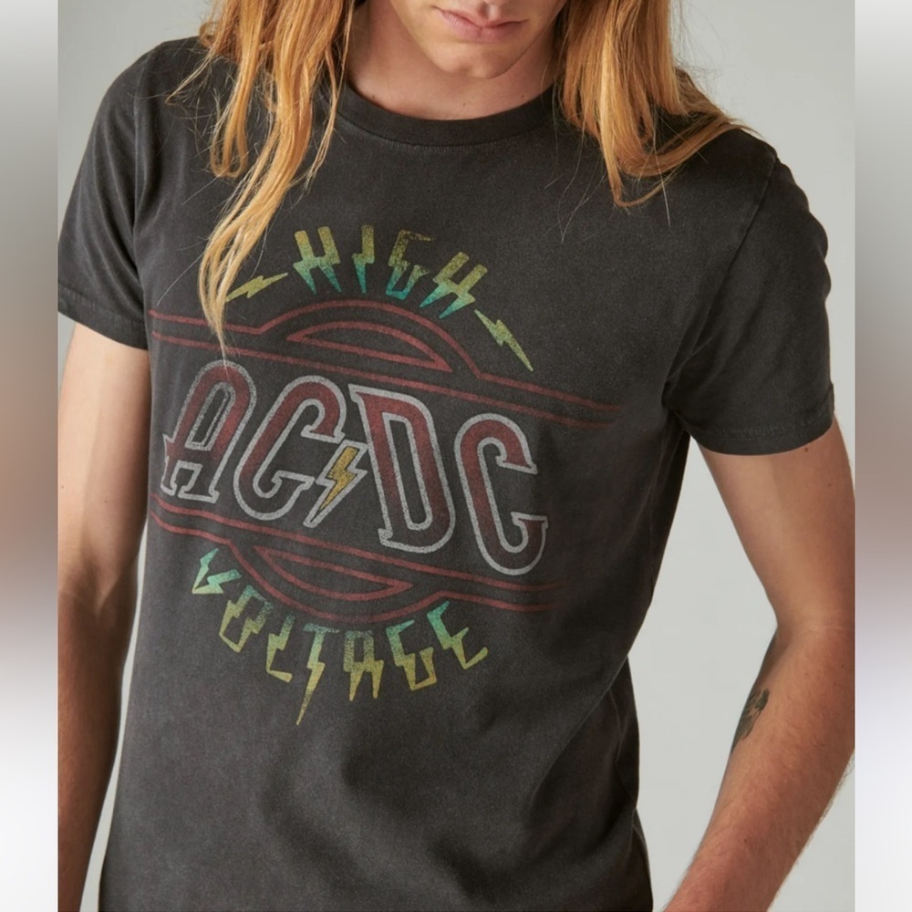 Lucky Brand AC DC high voltage tee Medium NWT